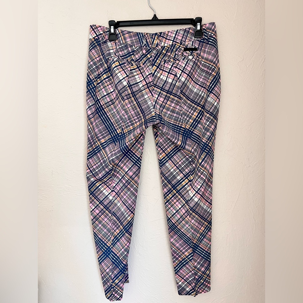 Prada virgin wool plaid pants
